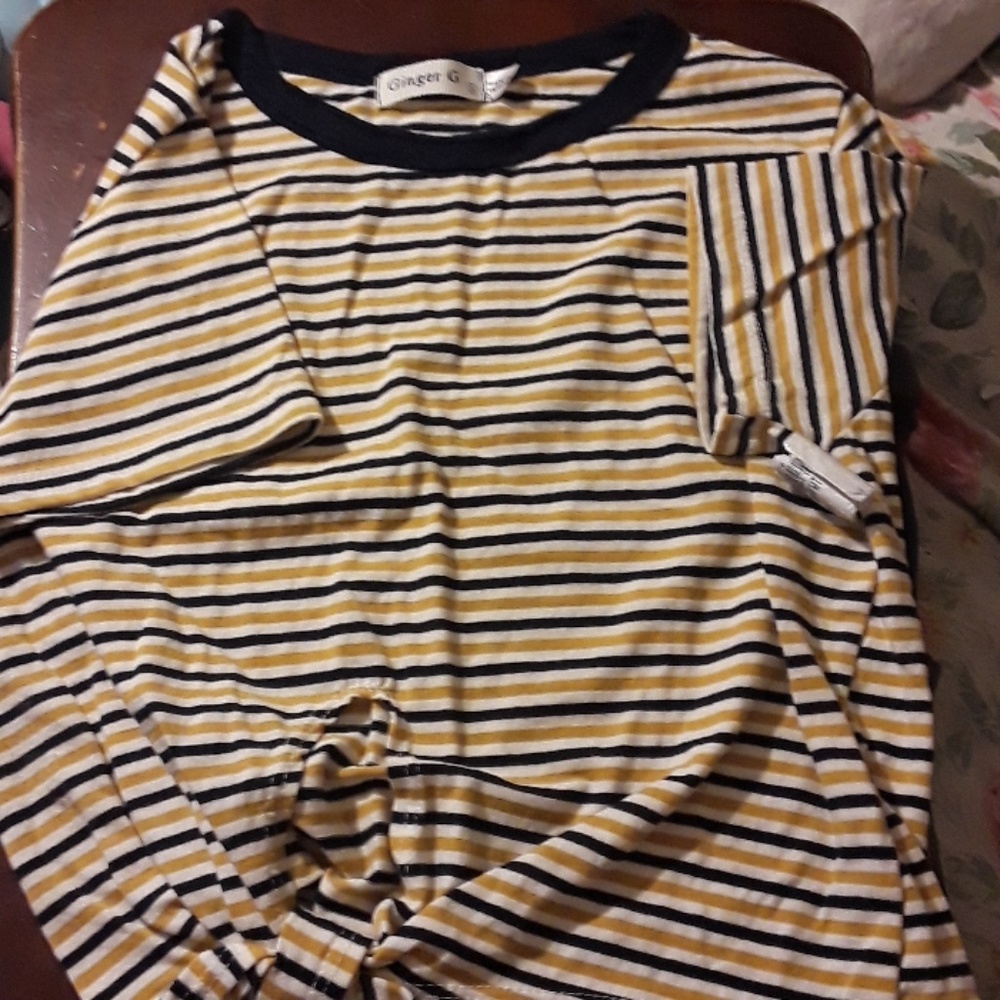 Ginger G Women Sm Tie T-Shirt New
